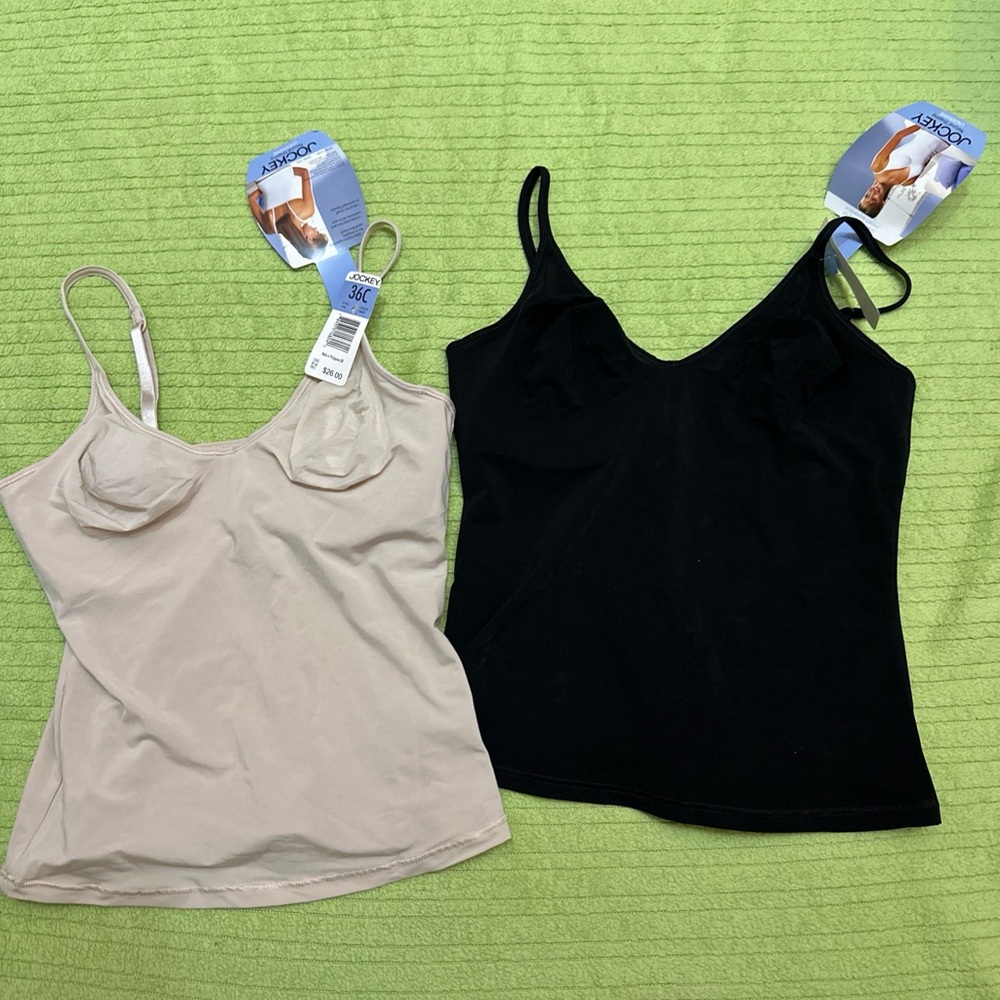 Jockey Shaping Underwire Black and Beige Camisole Set,36C,NWT - Picture 1 of 3